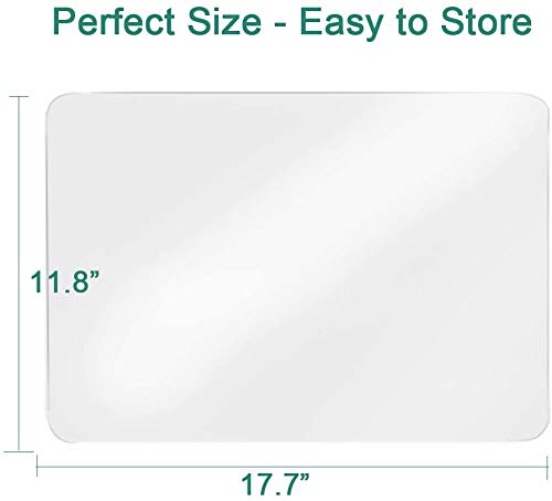 [Australia - AusPower] - Greengoal Washable Clear Placemats, Plastic Table Placemats, Translucent Table Mats - for Dining Table Heat Resistant Non-Slip Kitchen Table Mats Dining (Set of 6) 