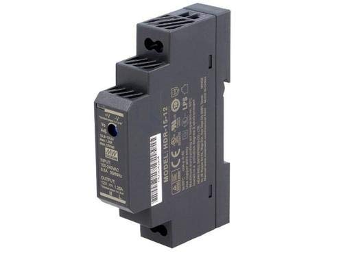 [Australia - AusPower] - MEAN WELL HDR-15-5 Ultra Slim Step-Shape 1SU DIN Rail Power Supply, 5V 2.4A 12W 
