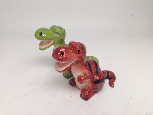 [Australia - AusPower] - Salt & Pepper Shakers - Dinosaur Magnetic Salt And Pepper Shakers 