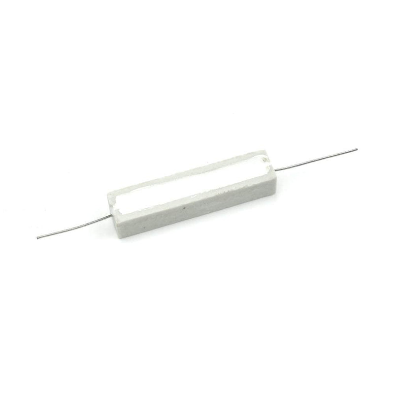 [Australia - AusPower] - HONJIE 10W 1 Ohm Power Resistor Ceramic Cement Resistor Axial Lead White - (10 Pcs) 