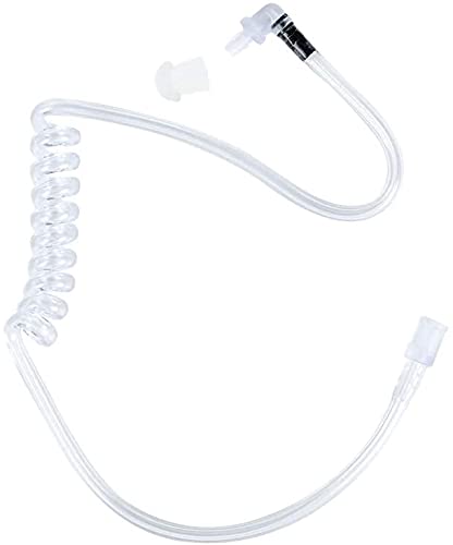 [Australia - AusPower] - Caroo Replacement Covert Clear Acoustic Coil Tube with Earbuds for Two Way Radio Earpiece of Motorola Kenwood Baofeng Retevis Midland Icom Yaesu Police Walkie Talkie Headset,10 Pack 