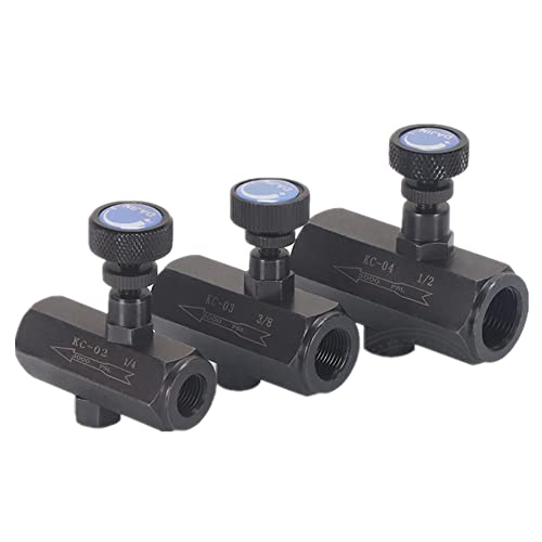 [Australia - AusPower] - Flow control valve 3/8" Throttle valve check valve NPT 3000PSI Steel Hydraulic (3/8") 