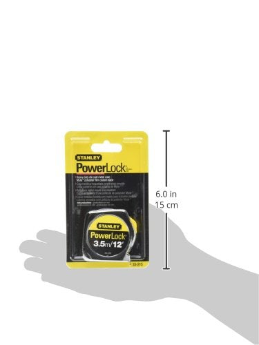 [Australia - AusPower] - Stanley 33-215 12-Feet by1/2-Inch PowerLock Tape Rule 