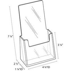 [Australia - AusPower] - Clear-Ad - LHF-S100 - Acrylic Trifold Brochure Holder - Pamphlet Display Stand (Single Pack) 1 Pack 