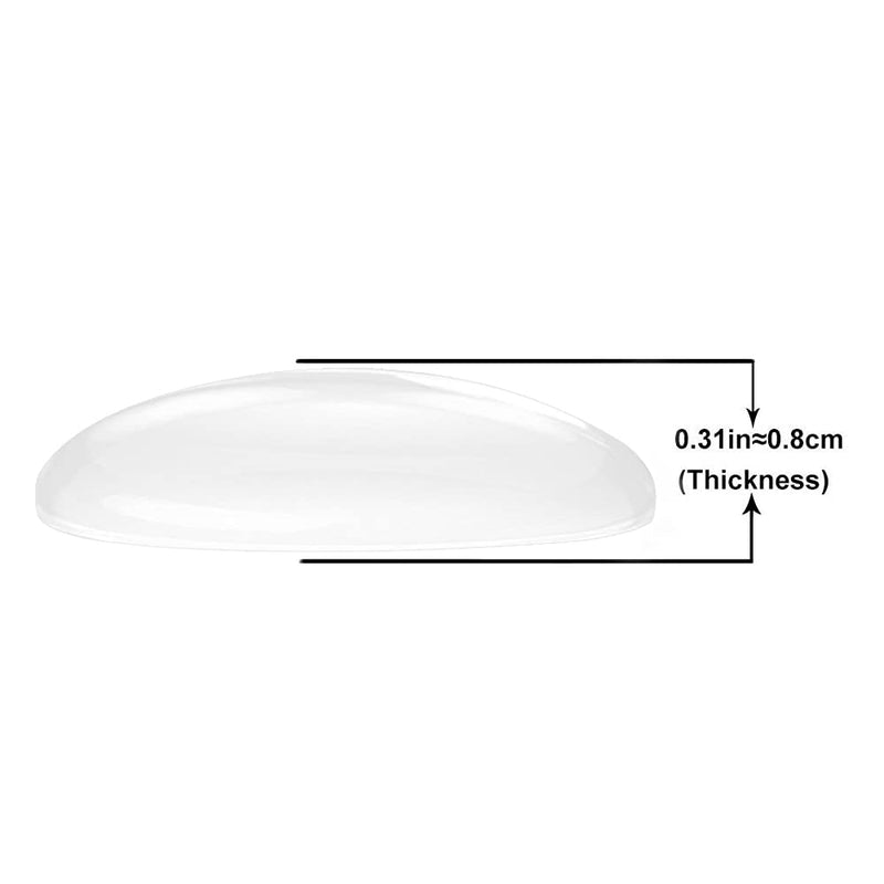 [Australia - AusPower] - Xfenvs Door Knob Wall Shield, 12PCS Transparent Round Soft Rubber Wall Protector Self Adhesive Door Handle Bumper (Small Round 1.57 Inch, Clear) Small Round 1.57" 