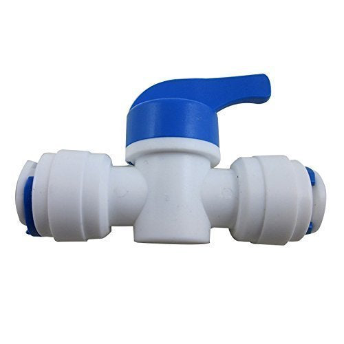 [Australia - AusPower] - Lemny 1/4 inch OD Quick Connect Push In to Connect Water Tube Fitting Pack Of 10 (Ball Valve+Y+T+I+L Type Combo) 