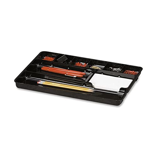 [Australia - AusPower] - Rubbermaid Regeneration 9-Section Drawer Organizer, Plastic, 14 x 9.125 x 1.125 Inches, Black (45706) 