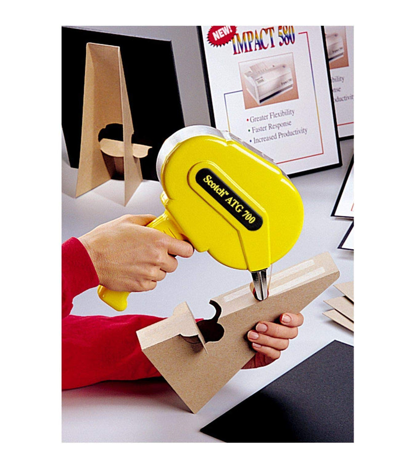 [Australia - AusPower] - 3M Scotch ATG 700 Adhesive Applicator, 1/2 in and 3/4 in wide rolls, Yellow 