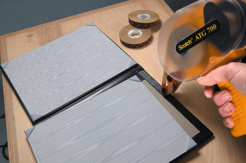 [Australia - AusPower] - 3M Scotch ATG 700 Adhesive Applicator, 1/2 in and 3/4 in wide rolls, Yellow 