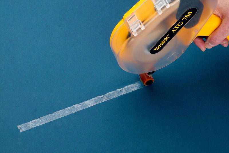 [Australia - AusPower] - 3M Scotch ATG 700 Adhesive Applicator, 1/2 in and 3/4 in wide rolls, Yellow 