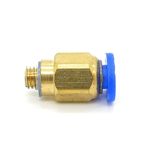 [Australia - AusPower] - 4mm to M5 Pneumatic Connectors Male Straight One-Touch Air Hose Fitting PC4-M5 Pack of 10 