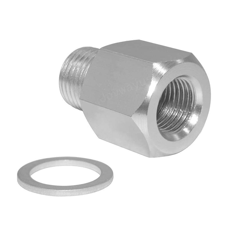 [Australia - AusPower] - Joywayus Aluminum Oil Pressure Sensor Adapter Swap Male M16x1.5 to Female 1/4" NPT Thread Pipe Fittings Male M16*1.5 and Female 1/4" NPT 