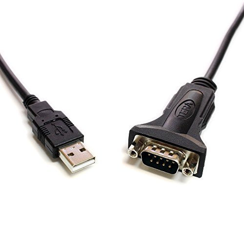 [Australia - AusPower] - Tera Grand - Premium USB 2.0 to RS232 Serial DB9 Adapter Cable 10 Feet - Supports Windows 11, 10, 8, 7, Vista, XP, 2000, 98, Linux and Mac - Built with FTDI Chipset and Hex Jack Nuts 10 ft 