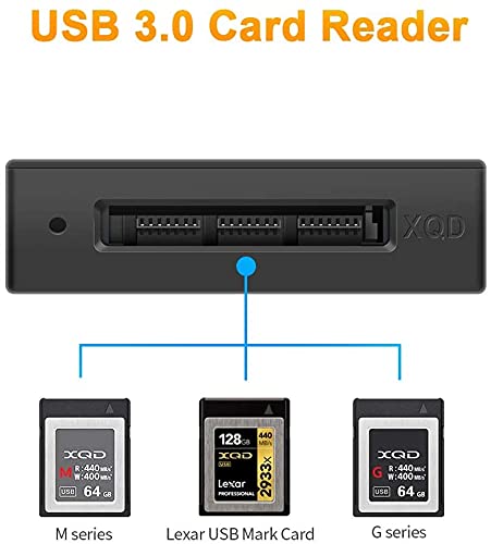 [Australia - AusPower] - XQD Card Reader, XQD Card Adapter Compatible with XQD G-Series & XQD M-Series for Windows/Mac OS. USB 3.0 XQD Memory Card Reader 