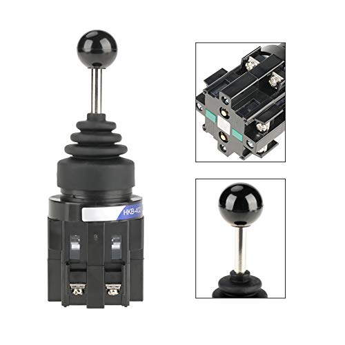[Australia - AusPower] - CS-402 4NO 4 Position Joystick Switch, Return Momentary Joystick Switch 30mm Monolever Joystick Switch 4NO Angle ±30° for Industrial Control AC 50hz and DC Circuits 