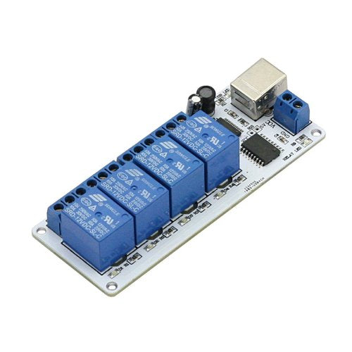 [Australia - AusPower] - SainSmart USB 4 Channel DC 12V Relay Module Automation for Arduino Raspberry Pi DSP AVR PIC ARM 