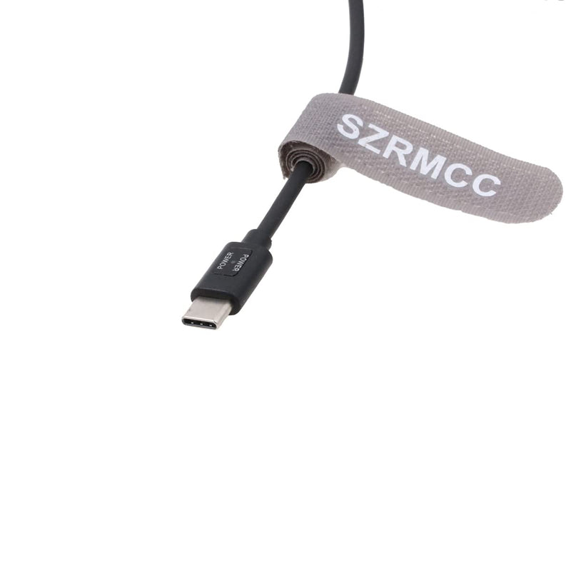 [Australia - AusPower] - SZRMCC BMPCC 4K 6K SF610 2 Pin to USB C Type-C PD Trigger Coiled Power Cable for Blackmagic Pocket Cinema Camera 4K 6k 