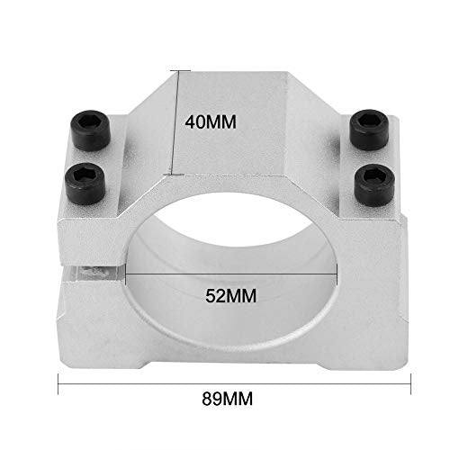 [Australia - AusPower] - 52/65mm Spindle Motor Bracket Cast Aluminium Mount Spindle Clamp Bracket for 3 Dimensional printing CNC Engraving Millng Machine (52mm) 52mm 