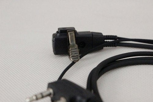 [Australia - AusPower] - 2Pcs NSKI Air Acoustic Earpiece Headset for Two Way Radios UV-5R UV-B6 BF-888S UV-B6 UV-B5 Walkie Talkies 2-Pin Jack 