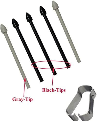 [Australia - AusPower] - Ubrokeifixit Tab S6 Lite Touch Stylus S Pen Replacement Tips/Nibs for Samsung Galaxy Tab S6 Lite 10.4" SM-P610 SM-P615 2020",with Removal Tweezer (P610-Tips/Black) 