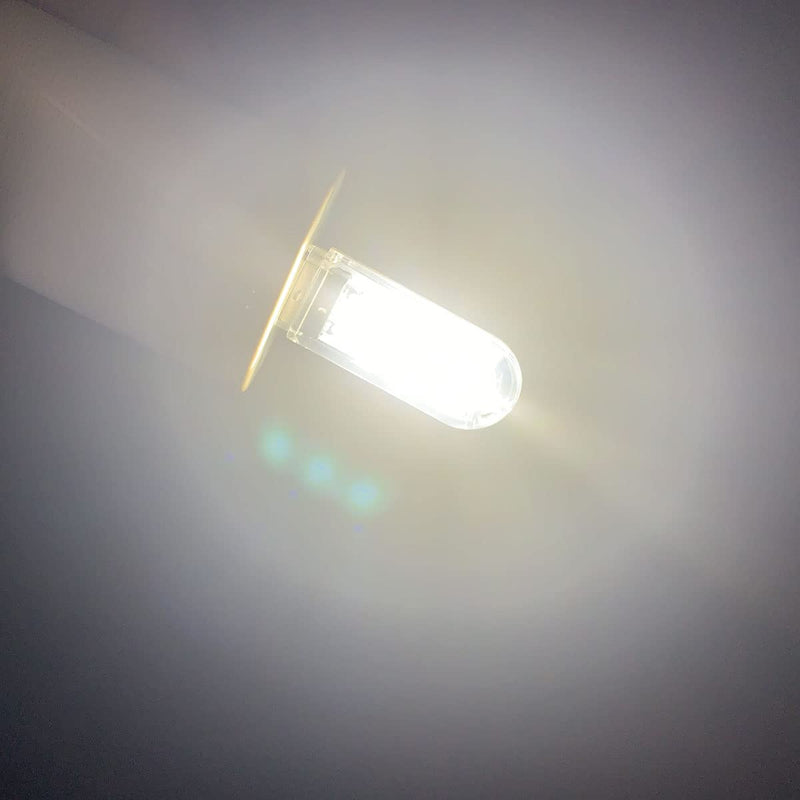 [Australia - AusPower] - Ruiwaer 4pcs USB LED Night Light, Corridor Light, USB LED Light, USB LED Flashlight for Power Bank PC Laptop Notebook Camping Lighting (2 x White + 2 x Yellow) 