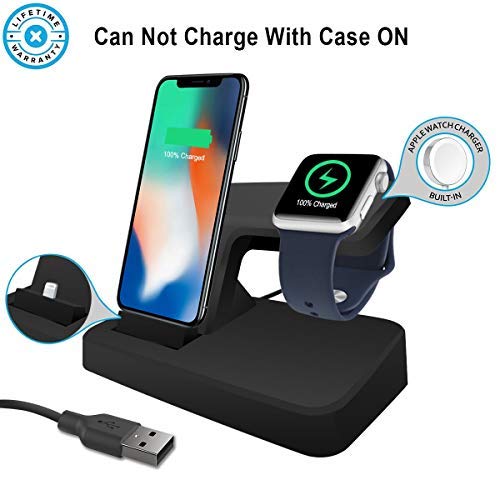 [Australia - AusPower] - LeafBoat Compatible Charger Stand & Wireless Charger Stand Series 3,2,1 ,【Power Adapter included】Charger Stand holder Compatible with iPhoneXS/X/8/8 Plus/7/7Plus/6/6Plus 