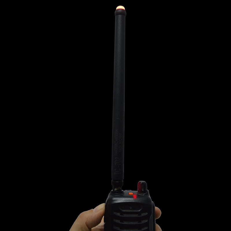 [Australia - AusPower] - HYSHIKRA Dual Band BNC Rubber Antenna, 144/430Mhz 20W Handheld Radio Antenna with LED Light for Icom IC-V8 IC-V80 IC-V82 IC-U82 Uniden Radio Scanner Walkie-Talkie Transceiver 