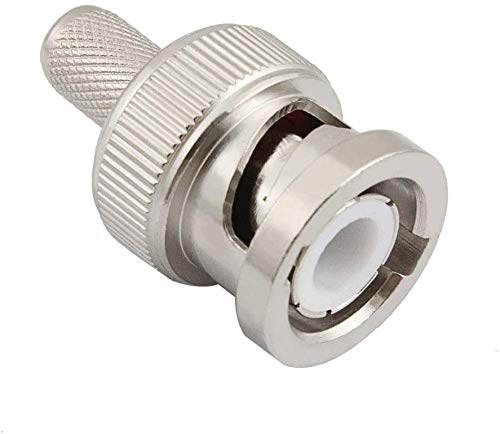 [Australia - AusPower] - （Pack of 10）BNC Male Q9 Plug Crimp for RG6 5D-FB LMR300 Cable RF Coaxial Adapter Connector, Eifagur 