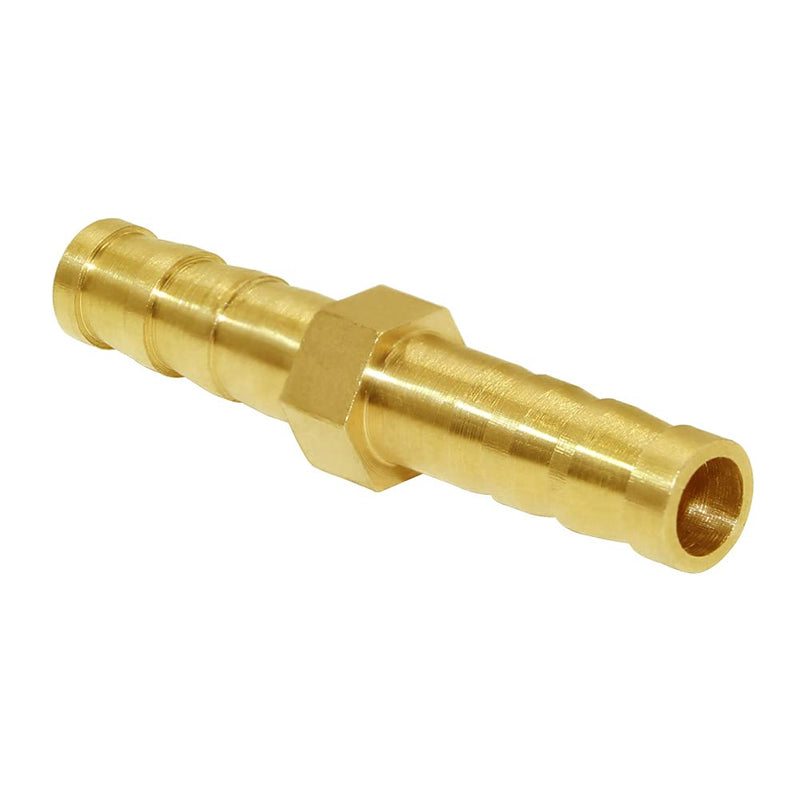 [Australia - AusPower] - Joywayus 3/8" ID Hose Barb Fitting Hex Union Brass Fitting Water/Fuel/Air (Pack of 5) 3/8 Inch 5PCS 