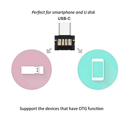 [Australia - AusPower] - Chenyang 5pcs/lot Ultra Mini Type-C USB-C to USB 2.0 OTG Adapter for Phone Tablet & Cable & Flash Disk Silver 