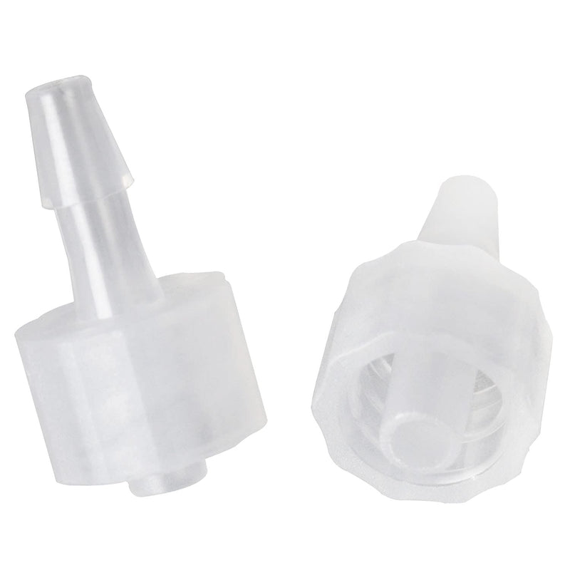 [Australia - AusPower] - MEETOOT 10pcs Luer-to-Barb Adapter Male Luer with Lock Ring 1/8" Hose Barb Screw Quick Connector Plug 3.2mm for Laboratory Biochemical/Analytical Instruments and Food Machinery 