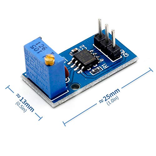 [Australia - AusPower] - DAOKI 5 Pack NE555 Pulse Generator Adjustable Frequency Single Channel Output Module for Arduino Smart Car with Dupont Cable 