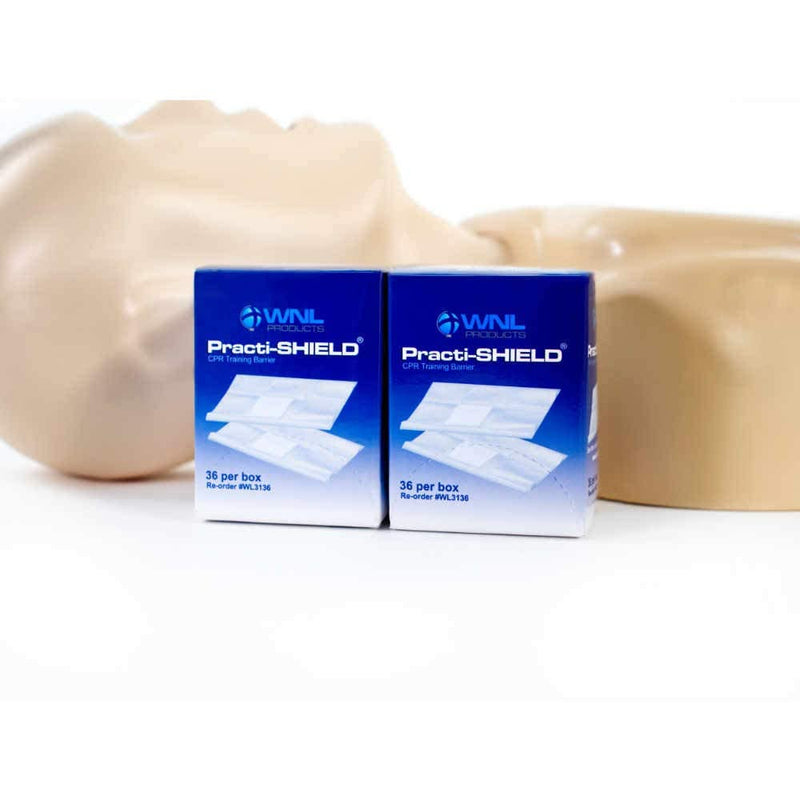 [Australia - AusPower] - WNL Products WL3136-2PACK CPR Practi-Shield Manikin Training Protector (72 Shields) 72 Shields 
