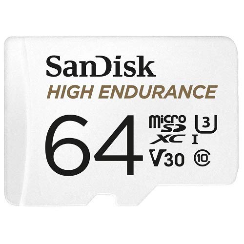 [Australia - AusPower] - SanDisk 64GB High Endurance Video Card MicroSDXC for Dash Cams Works with Garmin Mini, 56, 66W Dash Cameras (SDSQQNR-064G-GN6IA) Bundle with (1) Everything But Stromboli SD & Micro SD Card Reader 