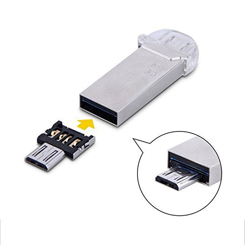 [Australia - AusPower] - CHENYANG Ultra Mini DM Micro USB 5pin OTG Adapter Connector for Cell Phone Tablet & USB Cable & Flash Disk - 5pcs OTG*5set 