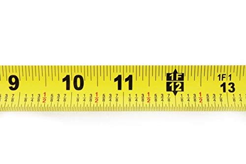 [Australia - AusPower] - Edward Tools Power Lock Retractable 25 Foot Tape Measure with Fractions - Hi-Viz Tape for Easy Read - Power Lock Button to lock in measurement - Quick Retract Release - Steel Belt Clip 1 