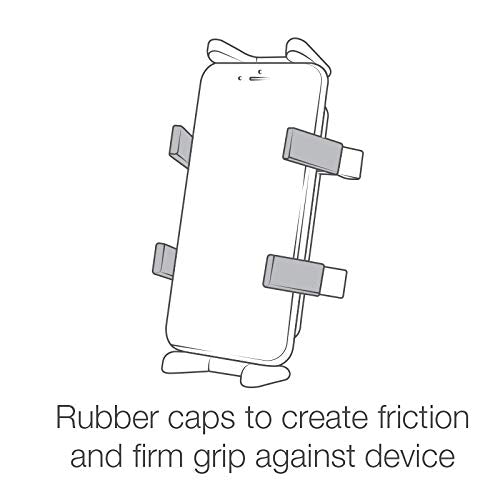 [Australia - AusPower] - RAM Mounts Finger-Grip Universal GPS and Radio Holder RAM-HOL-UN4U Compatible with RAM B 1" and C 1.5" Components 