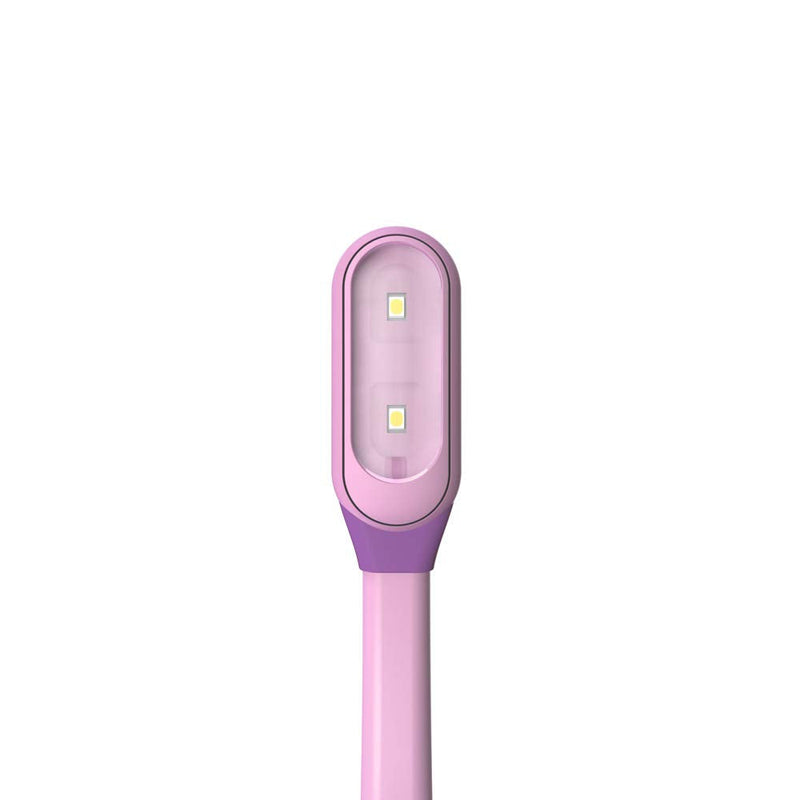 [Australia - AusPower] - The Original Mighty Bright WonderFlex Book Light, Warm Eye Care LEDs, Flexible, Durable, Dimmable, Clip-On Light, for Kids, Reading, Bookworms, Read in Bed, Batteries or Micro USB (White) Lavender 