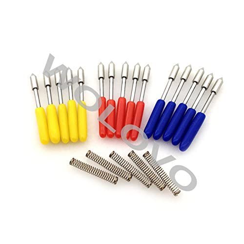 [Australia - AusPower] - 15pc 30/45/60 Degree Graphtec CB09 Silhouette Cameo Craftrobo Portrait Cutting Plotter CB09U Vinyl Cutter Blade+ Plus Blade Housing Holder 