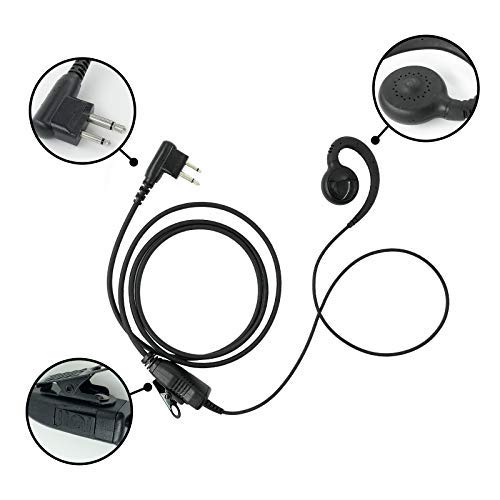 [Australia - AusPower] - Amasu Walkie Talkie Earpiece Surveillance Headset Compatible with Radio CP180 CP185 CP200 DTR410 DTR550 DTR610 DTR650 