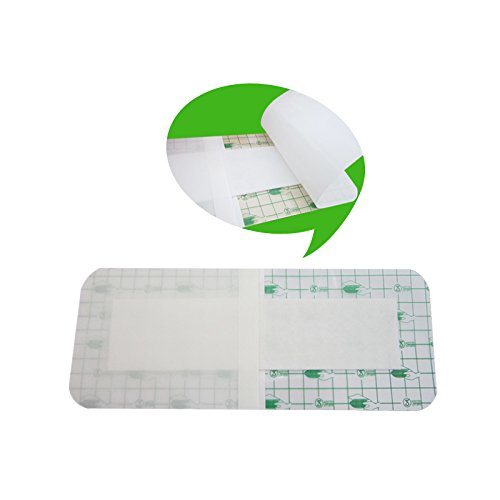 [Australia - AusPower] - zinnor Adhesive Wound Dressing，Waterproof Bath Posts, Self-Paste Transparent Fixer Plaster Stretch Fixation Tape (10Pcs Wound Dressing 3.9 x 9.8''(10 cm x 25 cm)) 3.9x9.8 Inch (Pack of 10) 