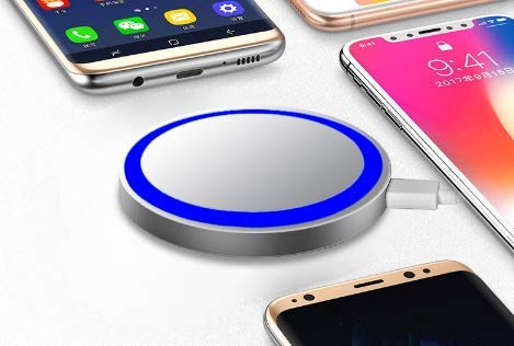 [Australia - AusPower] - GUAGLL Wireless Metal Charger for Mobile Phone 10W Smart Phone Fast Portable Charging for iOS Android 
