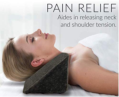[Australia - AusPower] - Lumia Wellness Cervical Traction Wedge Pillow - Neck and Shoulder Relaxer, Cervical Spinal Correction, TMJ Pain Relief, Chiropractic Stretcher 