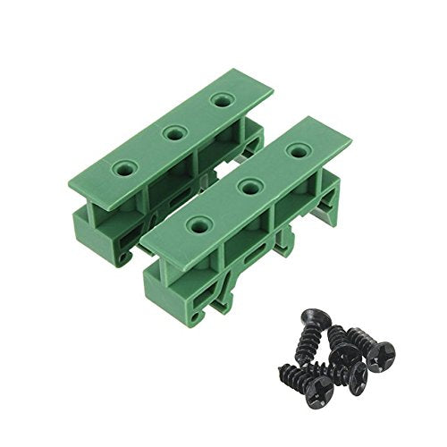 [Australia - AusPower] - Sysly IDC34 2x17 Pins Male Header Breakout Board Terminal Block Connector with Simple DIN Rail Mounting feet 