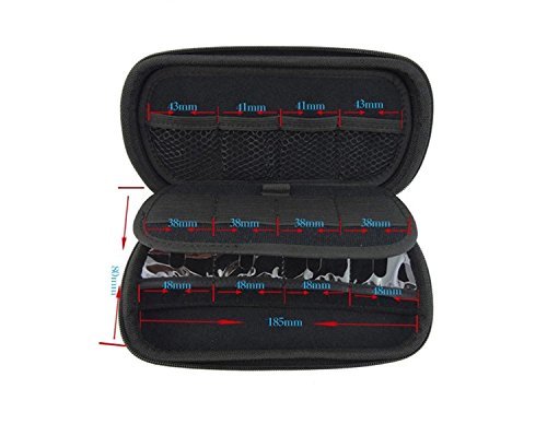 [Australia - AusPower] - Onwon USB Drive Organizer Electronics Accessories Case Big Capability USB Flash Drives Bag (Blue) 