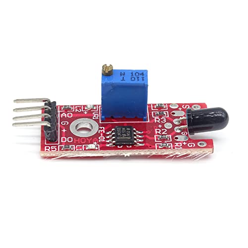 [Australia - AusPower] - #10Gtek# Flame Sensor Module IR Sensor KY-026 Intelligent car fire Source Detection Module Temperature Detecting for Arduino KY-026 flame sensor x3 