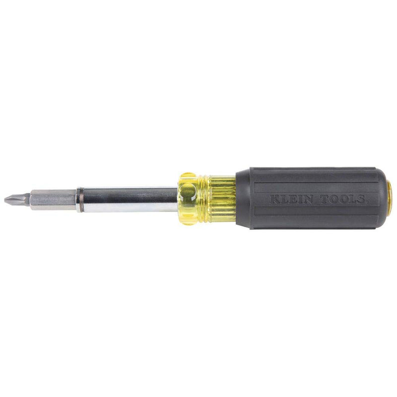 [Australia - AusPower] - Klein Tools 32500MAG Magnetic Multi-Bit Screwdriver / Nut Driver, 11-in-1 Multi Tool with 8 Bits, 3 Nut Driver Sizes, Cushion Grip Handle 