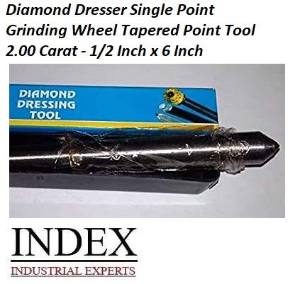 [Australia - AusPower] - Diamond Dresser Single Point Grinding Wheel Tapered Point Tool 2.00 Carat - 1/2 Inch x 6 Inch 