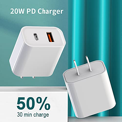 [Australia - AusPower] - Shenzhen Good-She Technology Co. Ltd. 20W USB C Fast Charger Port PD Power Delivery + Quick 3.0 Wall Block for iPhone 12/11/ Pro Max, XS/XR/X, 8/7/6, iPad Pro, AirPods Samsung Galaxy, Pixel White 
