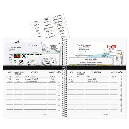 [Australia - AusPower] - The Best Days Bill Paying Organizer Book- Softcover, Spiral Bound; Includes 14 Pocket Pages, 32 Label Stickers 